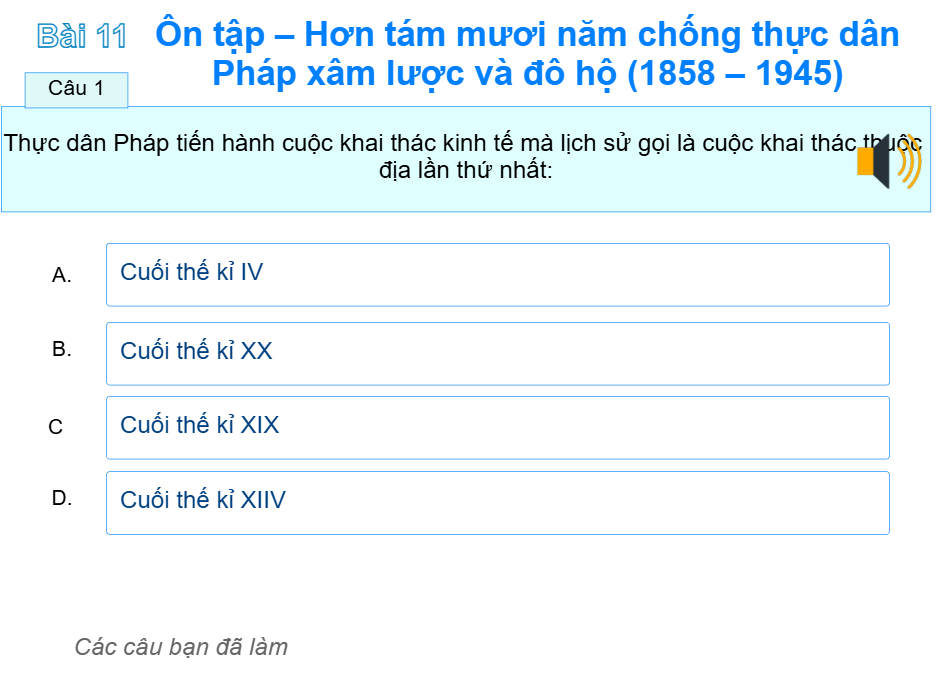 Bài 11: Ôn tập – Hơn tám mươi năm chống thực dân Pháp xâm lược và đô hộ (1858 – 1945)