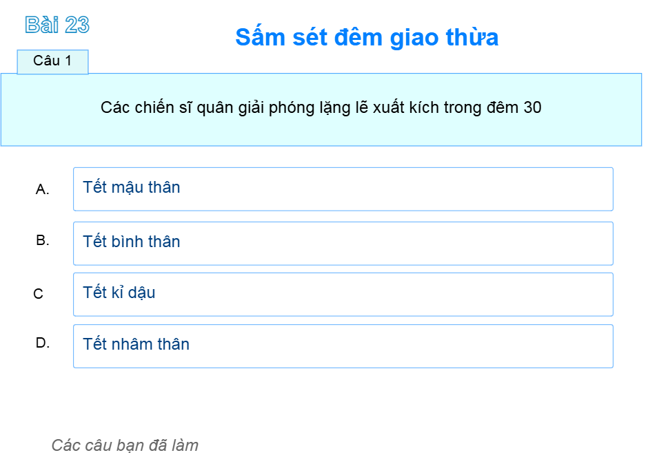 Bài 23: Sấm sét đêm giao thừa