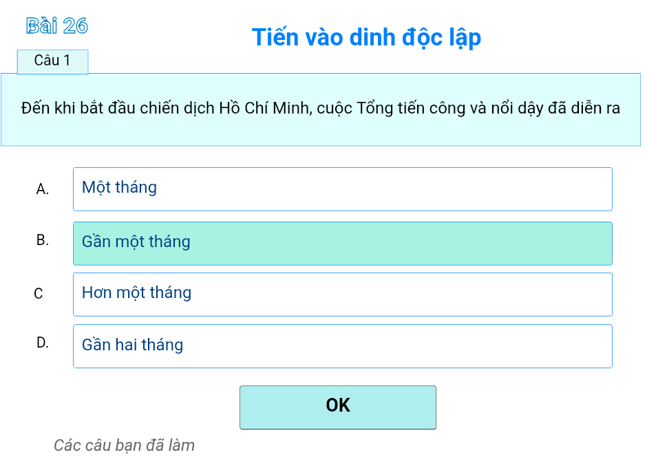 Bài 26: Tiến vào Dinh Độc Lập