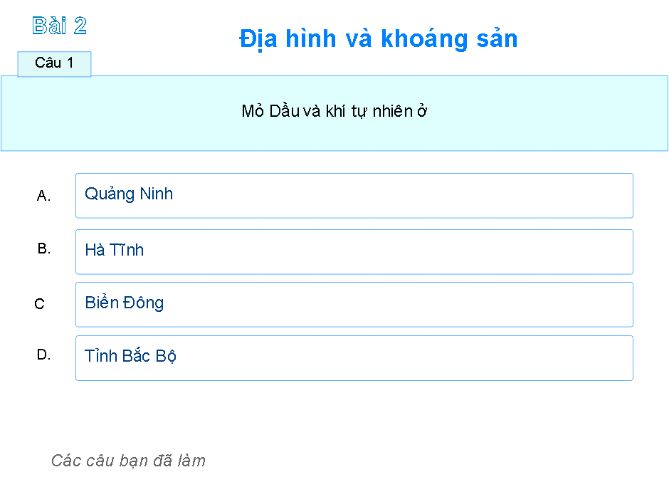 Bài 2: Địa hình và khoáng sản