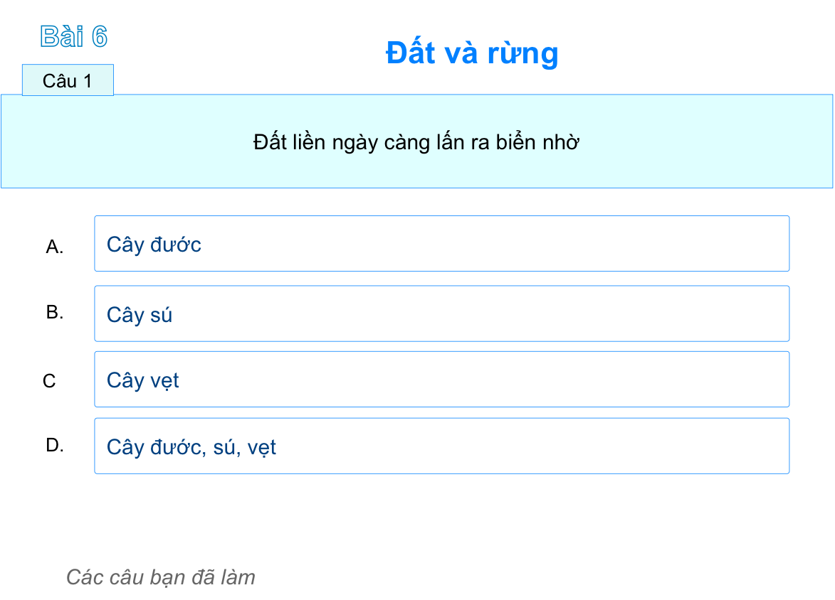 Bài 6 Đất và rừng