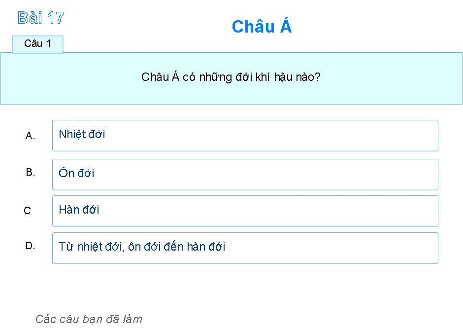 Bài 17: Châu Á