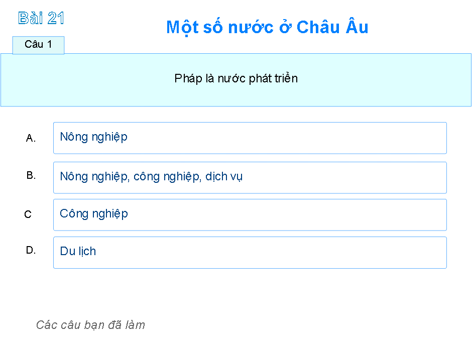 Bài 21: Một số nước ở Châu Âu 