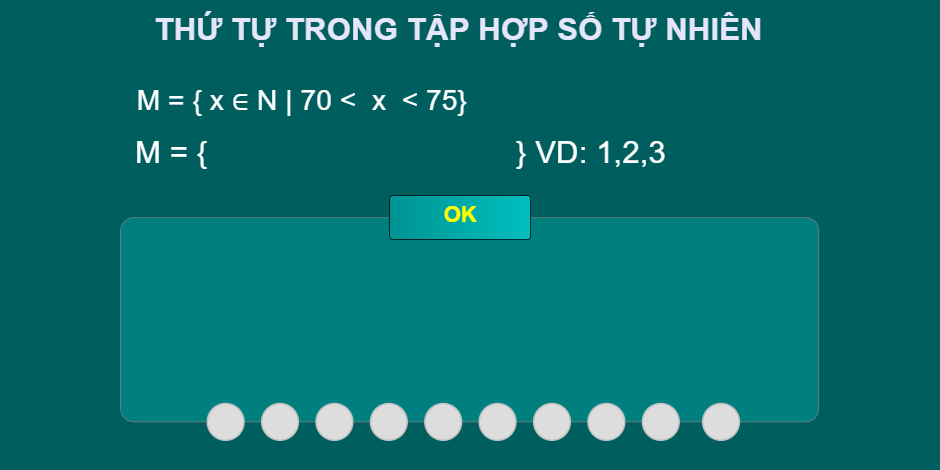 Bài 3: Thứ tự trong tập hợp số tự nhiên(Tập hợp)