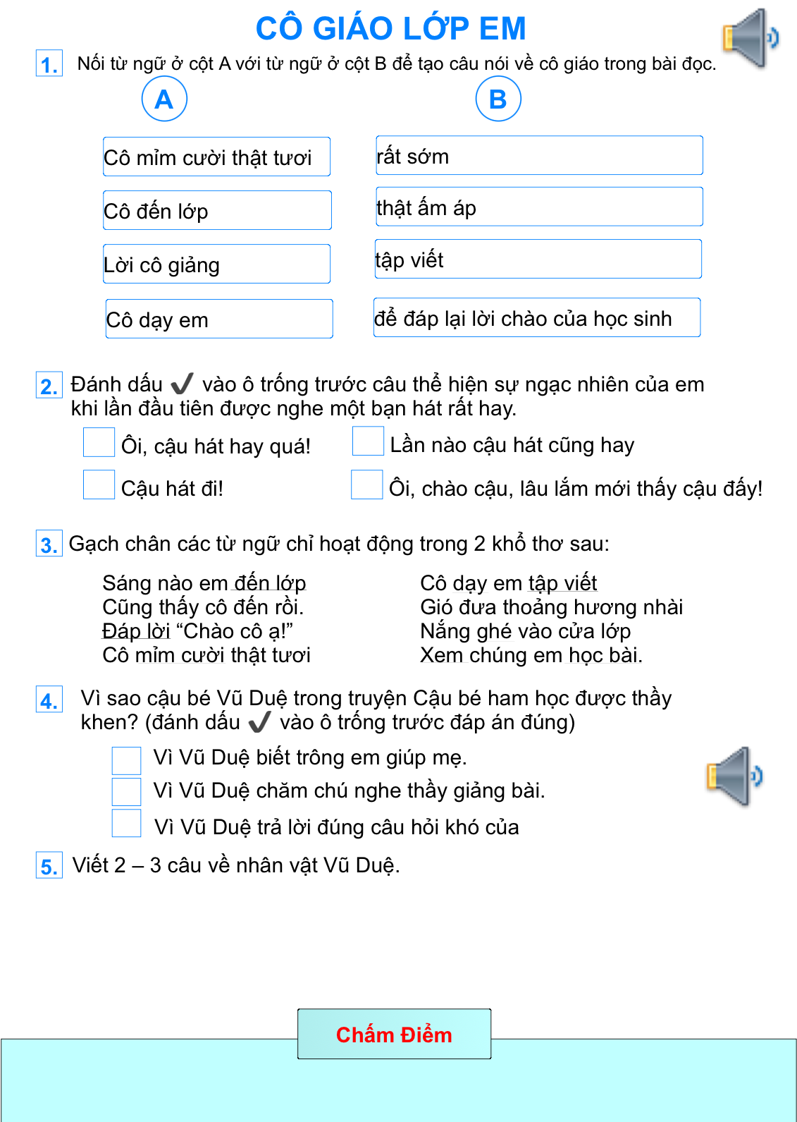 Bài 9: Cô giáo lớp em