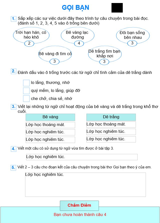 Bài 17: Gọi Bạn
