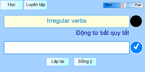 100 động từ bất quy tắc thông dụng