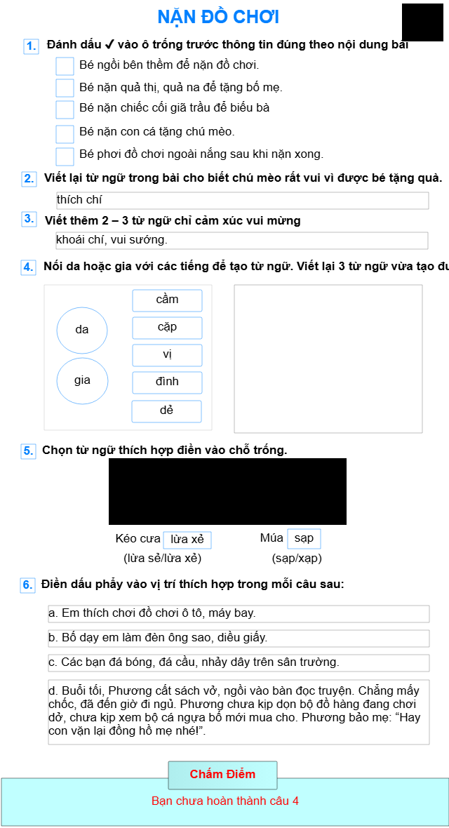 Bài 24: Nặn đồ chơi