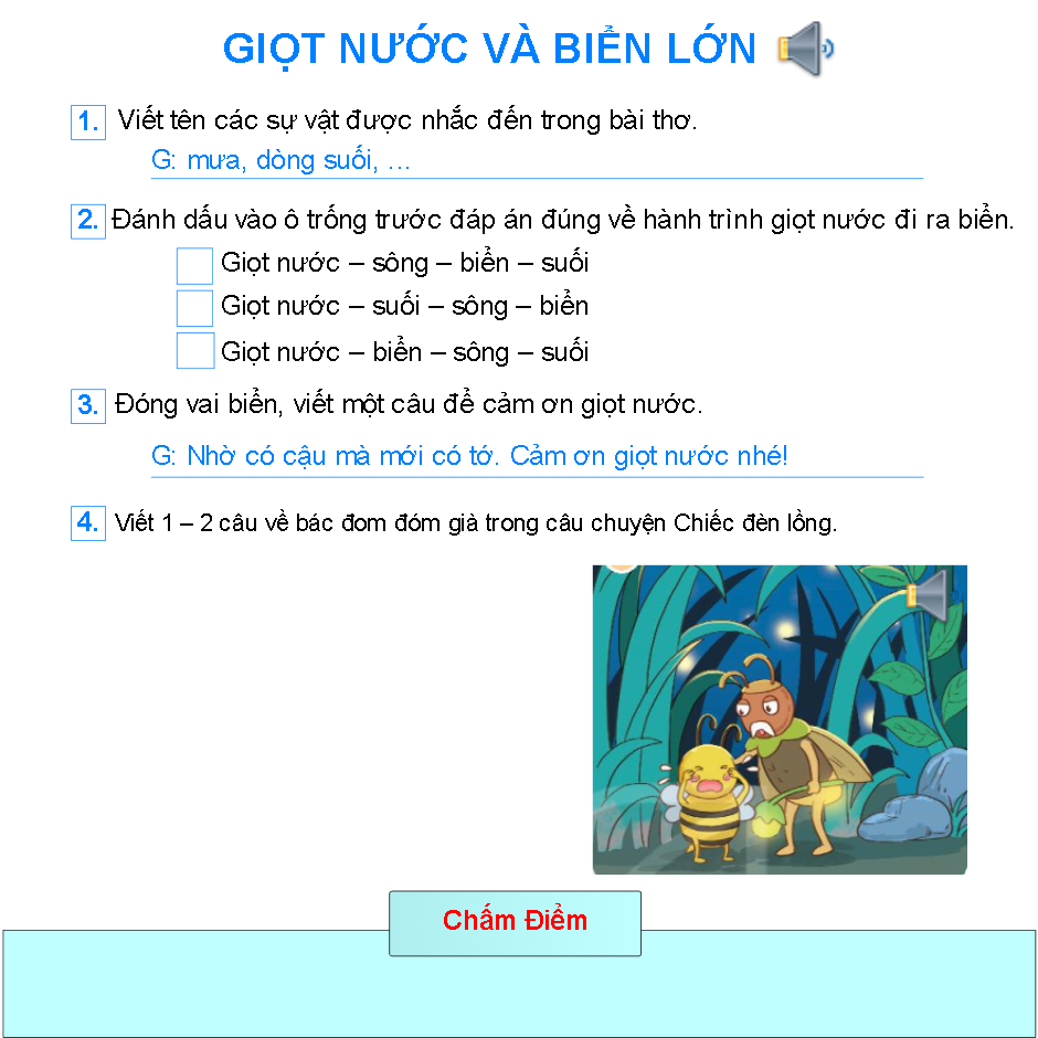Bài 5: Giọt nước và biển lớn