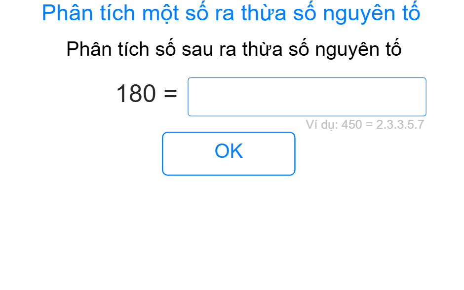 Phân tích một số ra thừa số nguyên tố