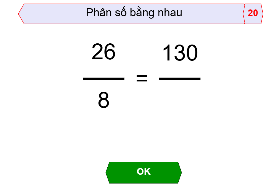Mở rộng phân số, phân số bằng nhau