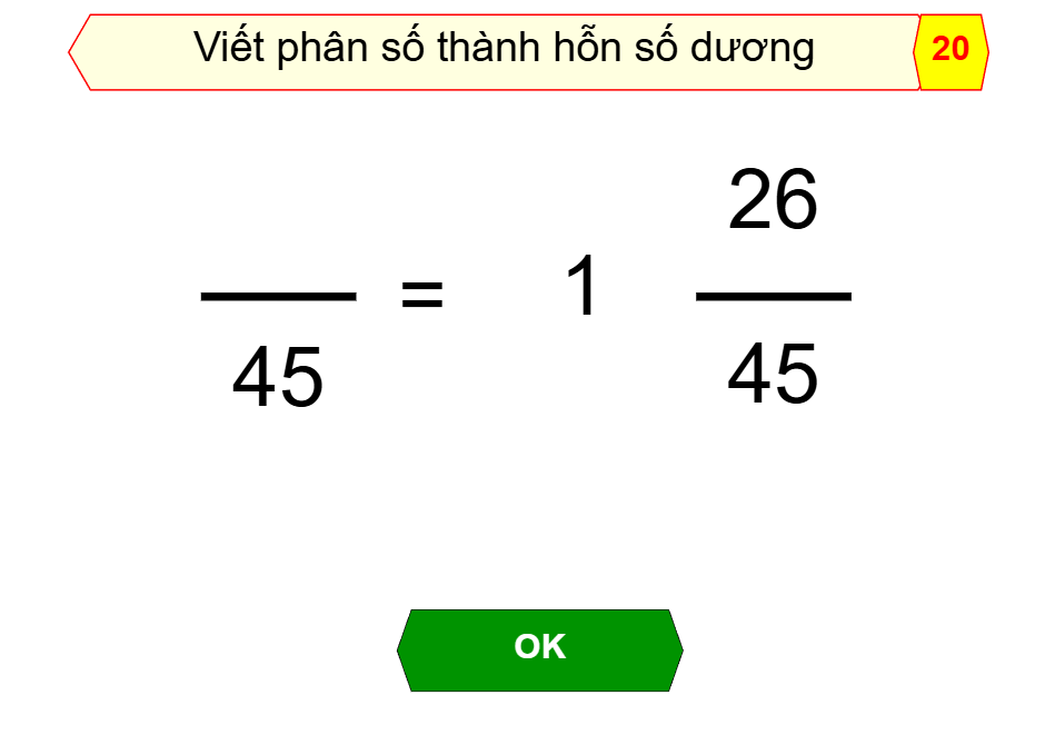 So sánh phân số, hỗn số dương