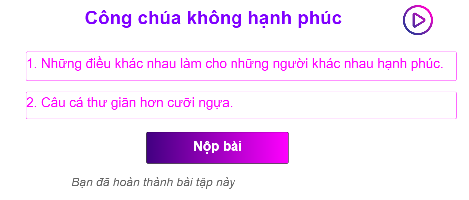 Công chúa không hạnh phúc