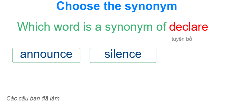 Choose the synonym