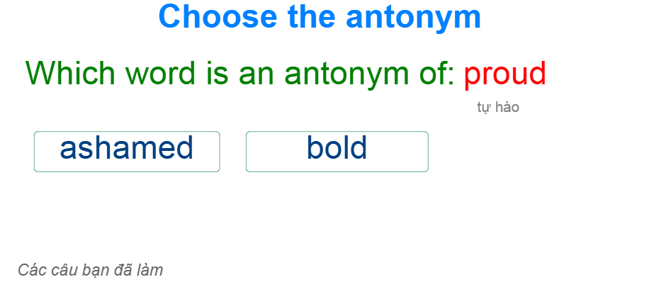 Choose the antonym