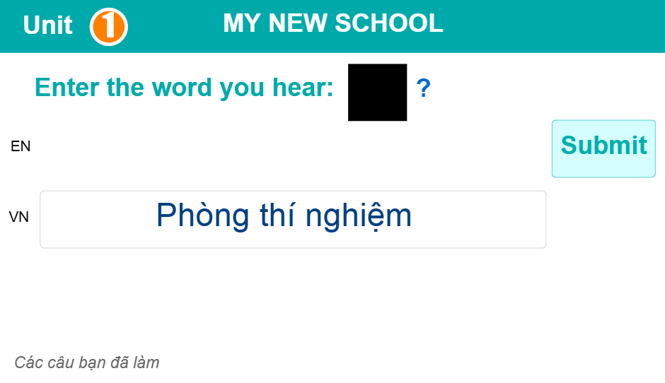 Unit 1: My new school