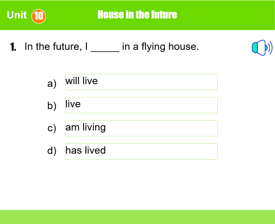 Unit 10: House in the future
