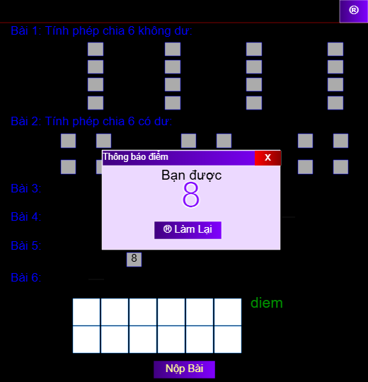 Bài 7: Bảng chia 6