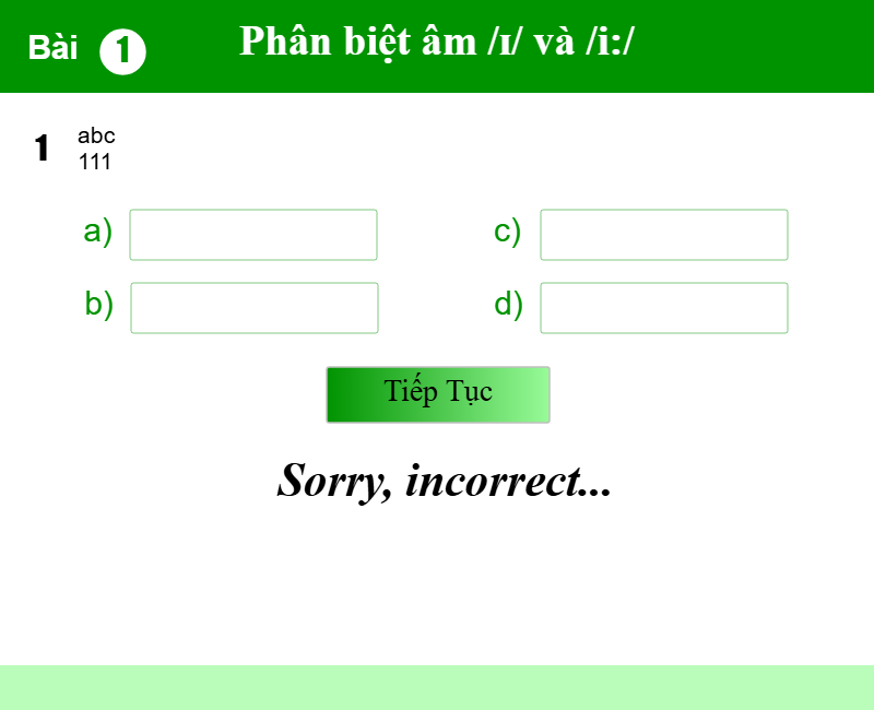 Phát âm của /ɪ/ và /i:/