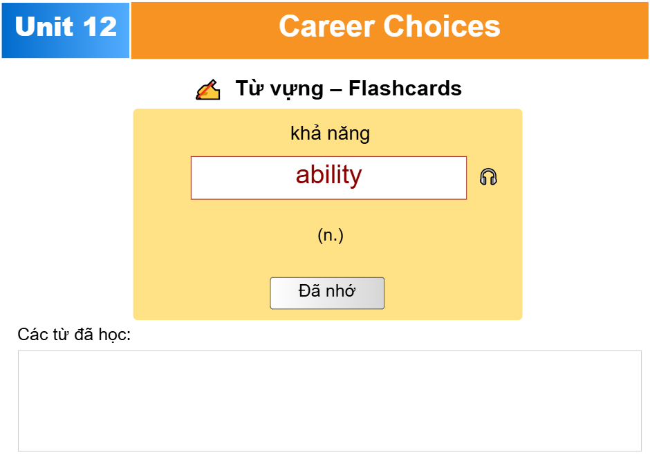 Unit 12: Career Choices
