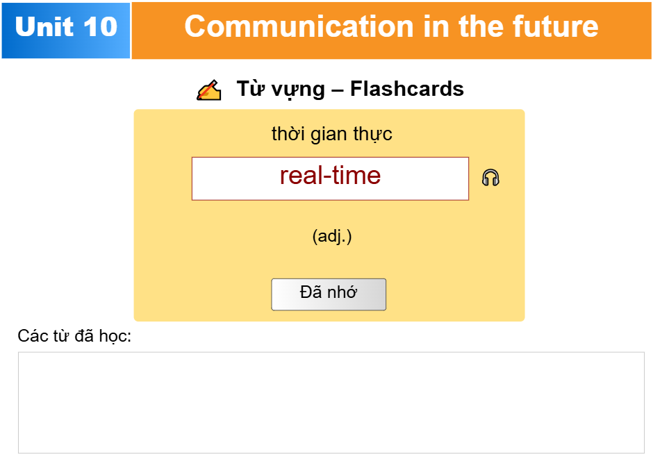 Unit 10: Communication in the future