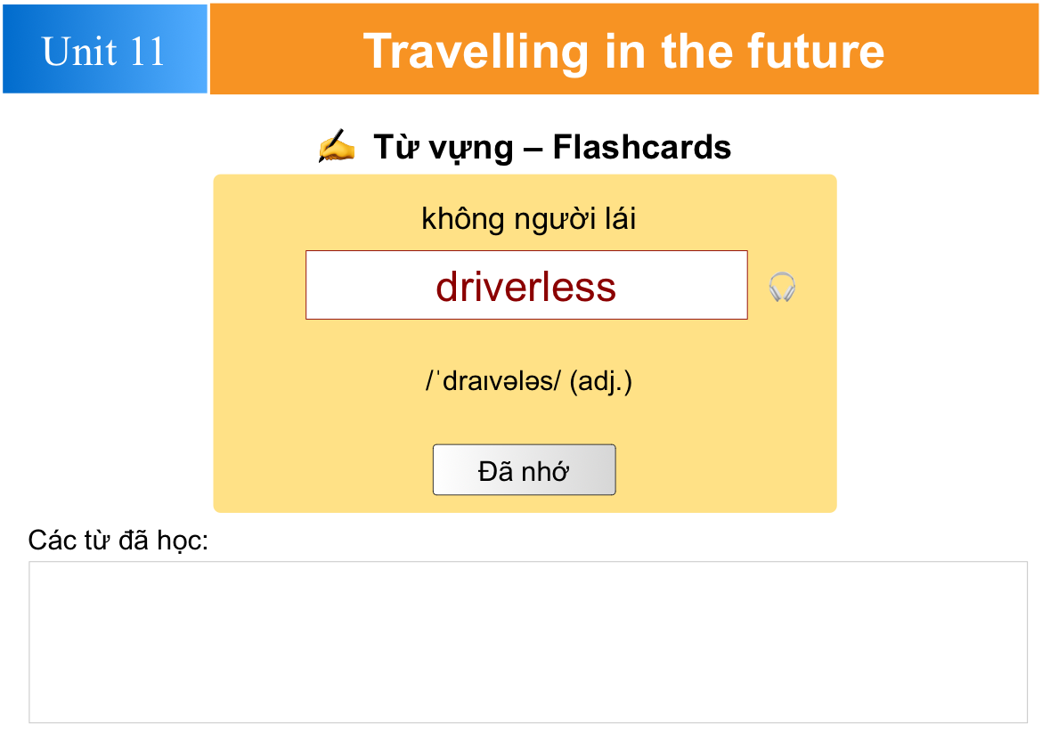 Unit 11: Travel and Transport