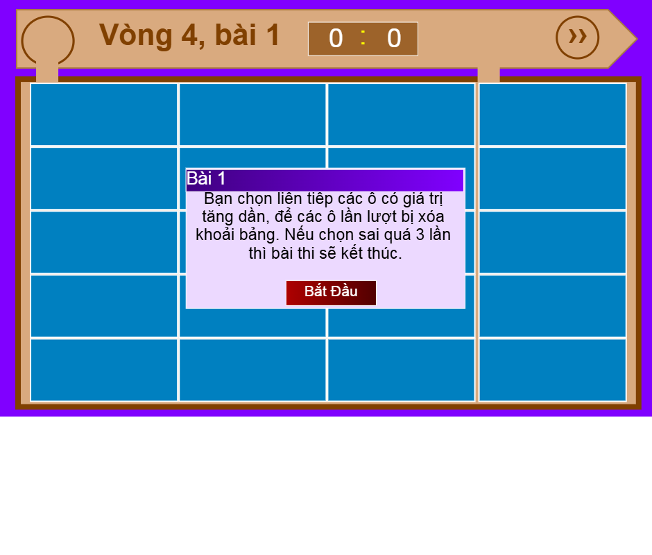 Vòng 4: Tăng dần Ki-lô-gam, Đề-xi-mét, Xăng-ti-met