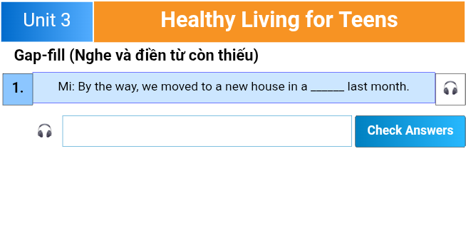 Unit 3: Healthy Living for Teens