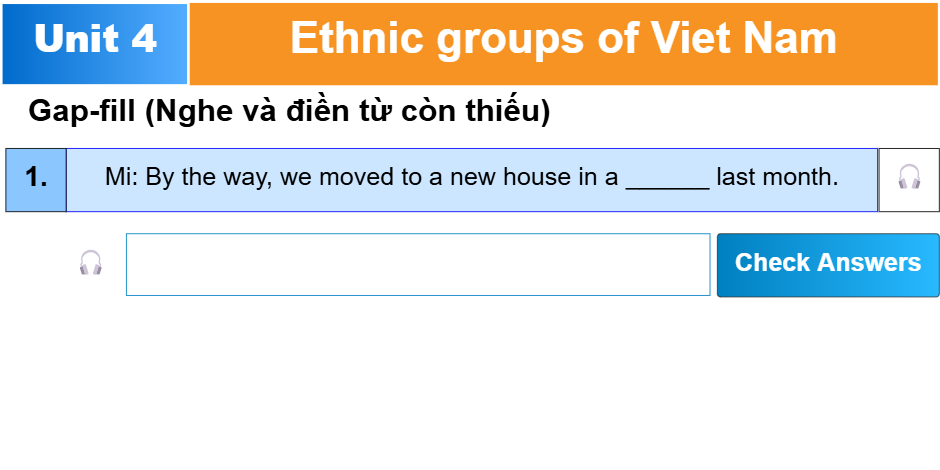 Unit 4: Ethnic groups of Viet Nam