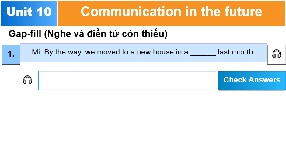 Unit 10: Communication in the future - Giao tiếp trong tương lai