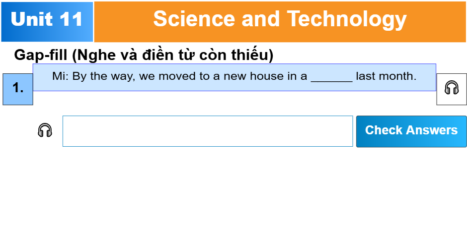 Unit 11: Science and Technology - Khoa học và công nghệ