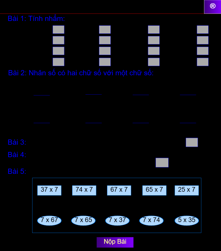 Bài 8: Phép nhân 7