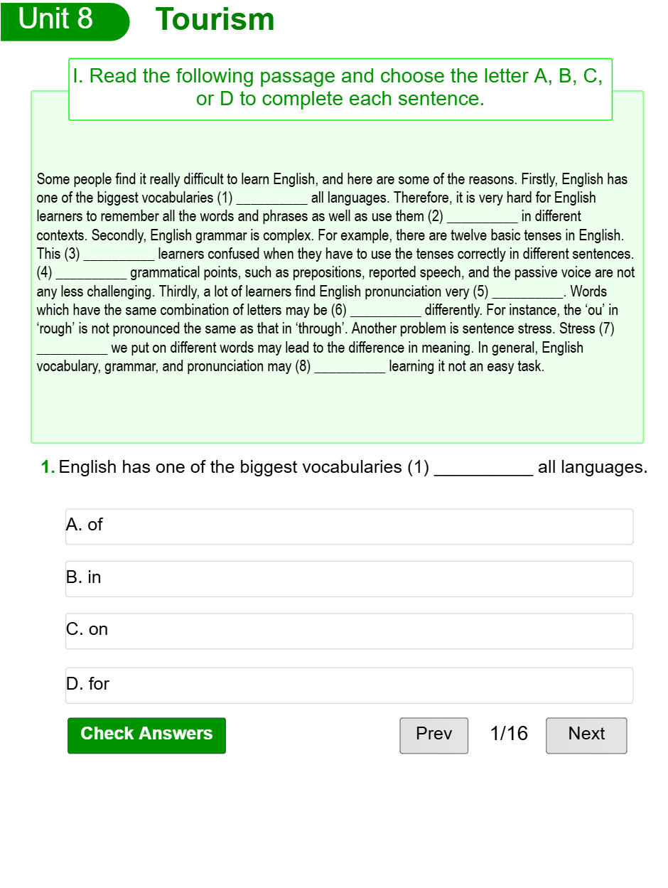 Unit 9: World Englishes