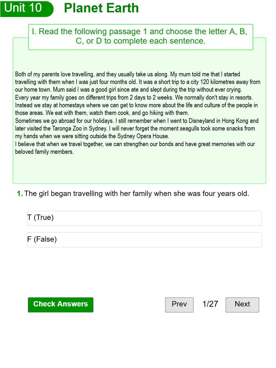 Unit 10: Planet Earth