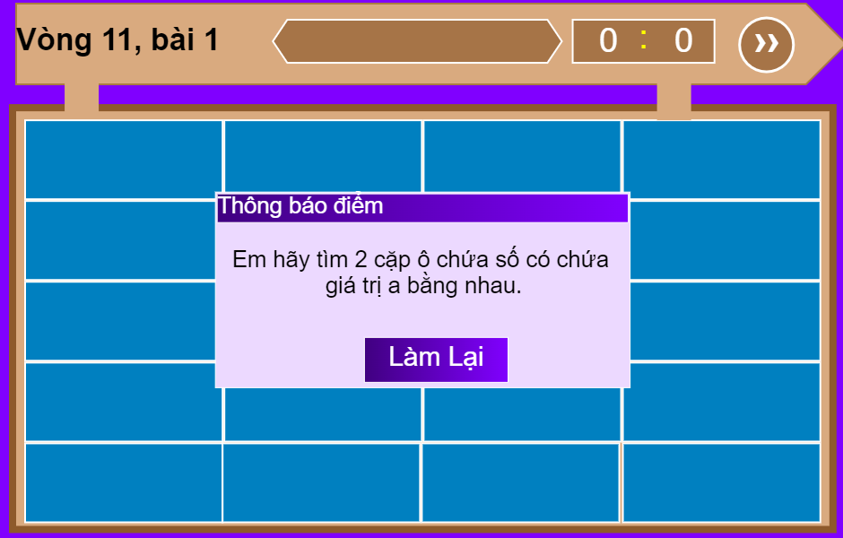 Vòng 11: Kéo thả phép chia