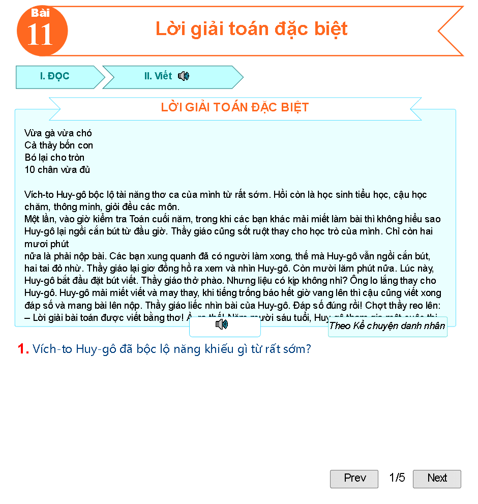 Bài 11: Lời giải toán đặc biệt