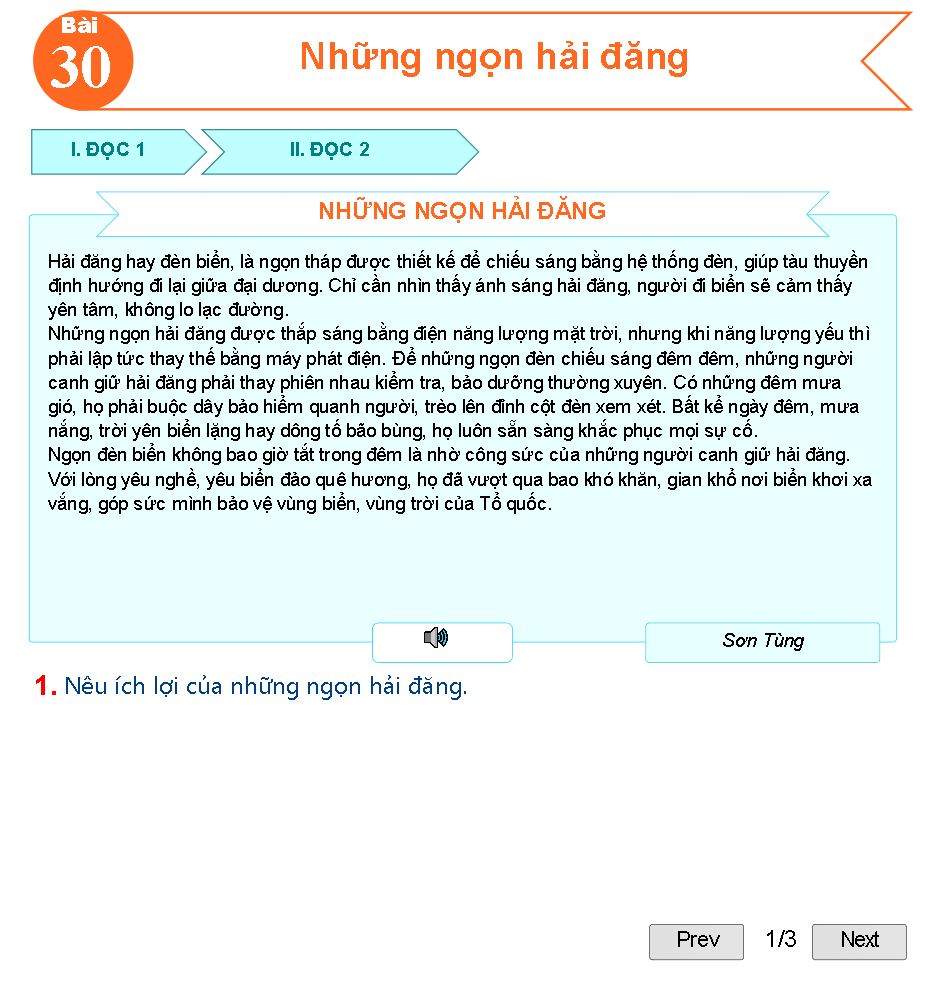 Bài 30: Những ngọn hải đăng