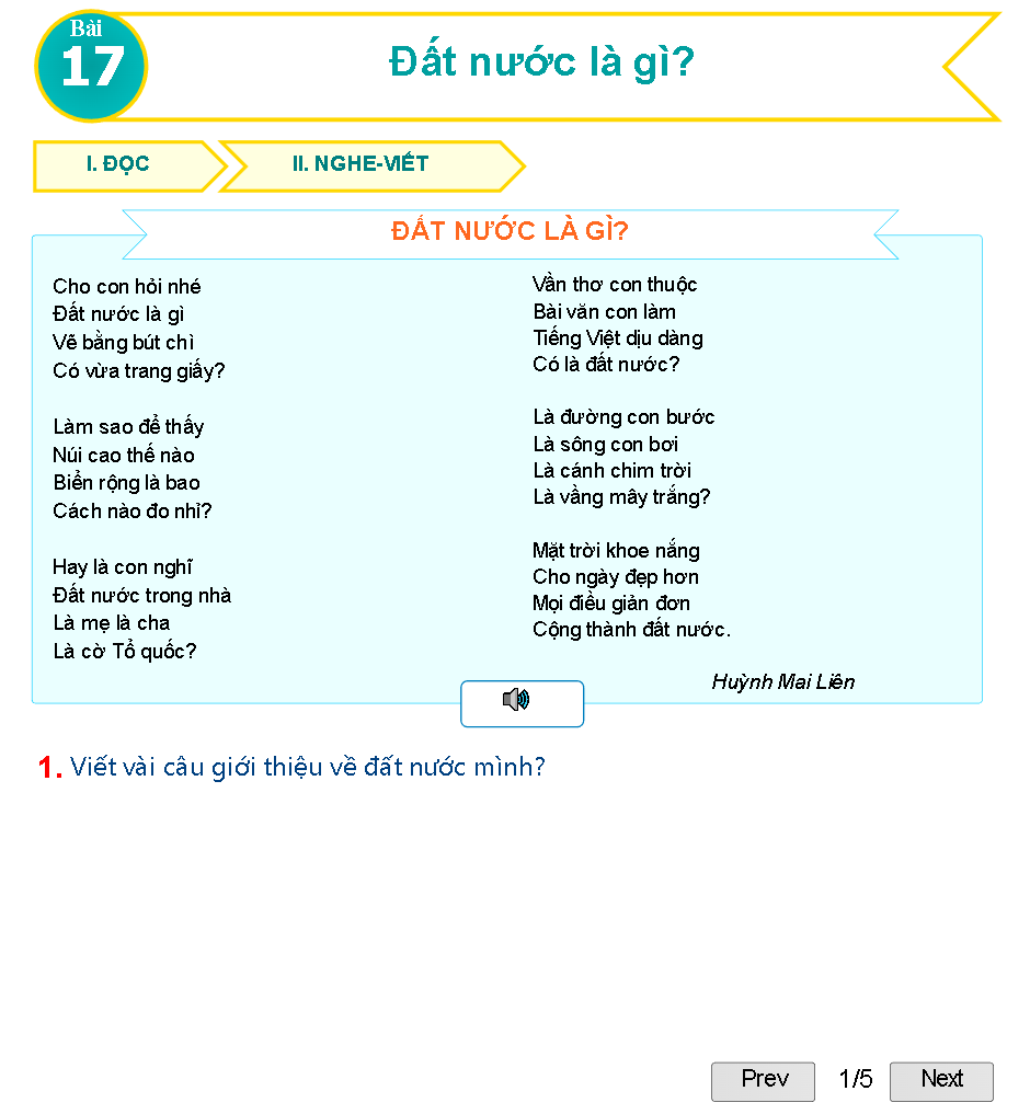 Bài 17: Đất nước là gì?