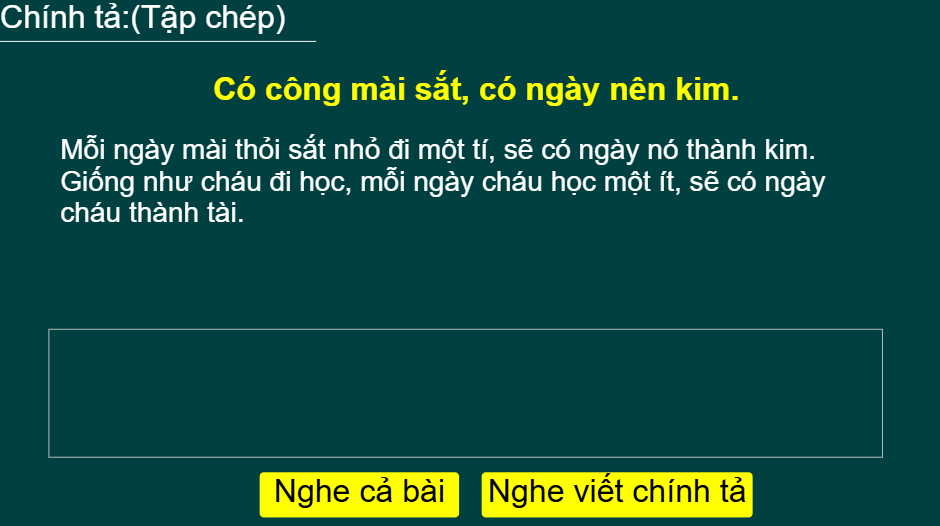 Tuần 1: Có công mài sắt, có ngày nên kim
