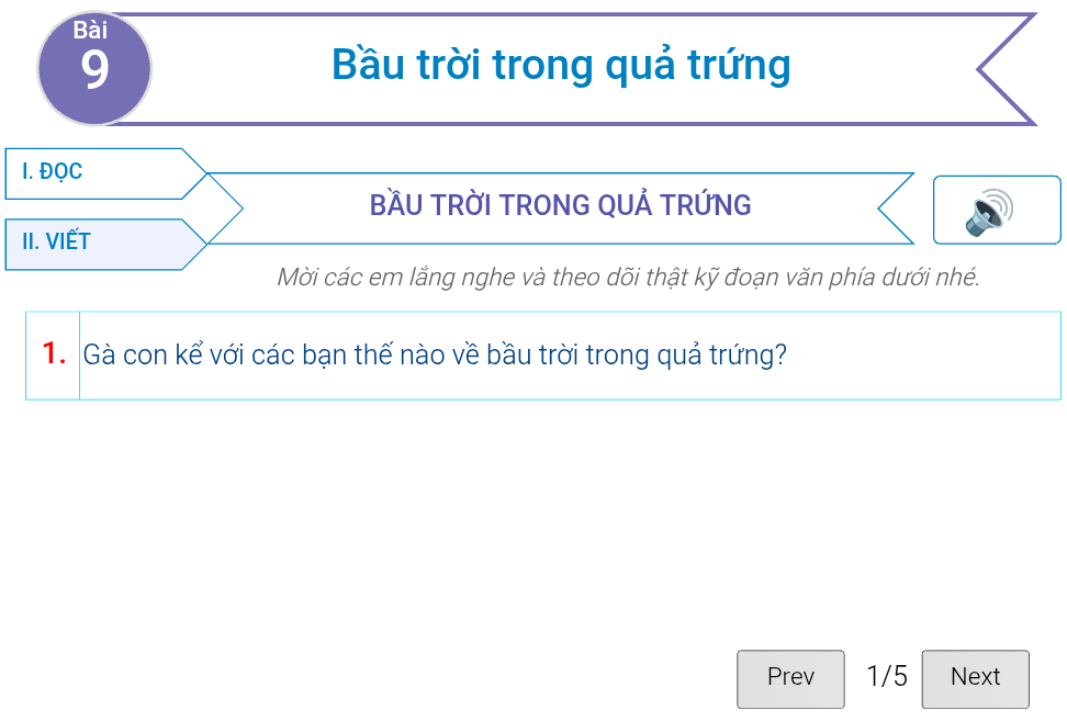 Bài 9: Bầu trời trong quả trứng