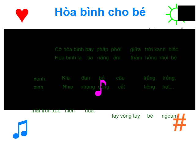 HÒA BÌNH CHO BÉ