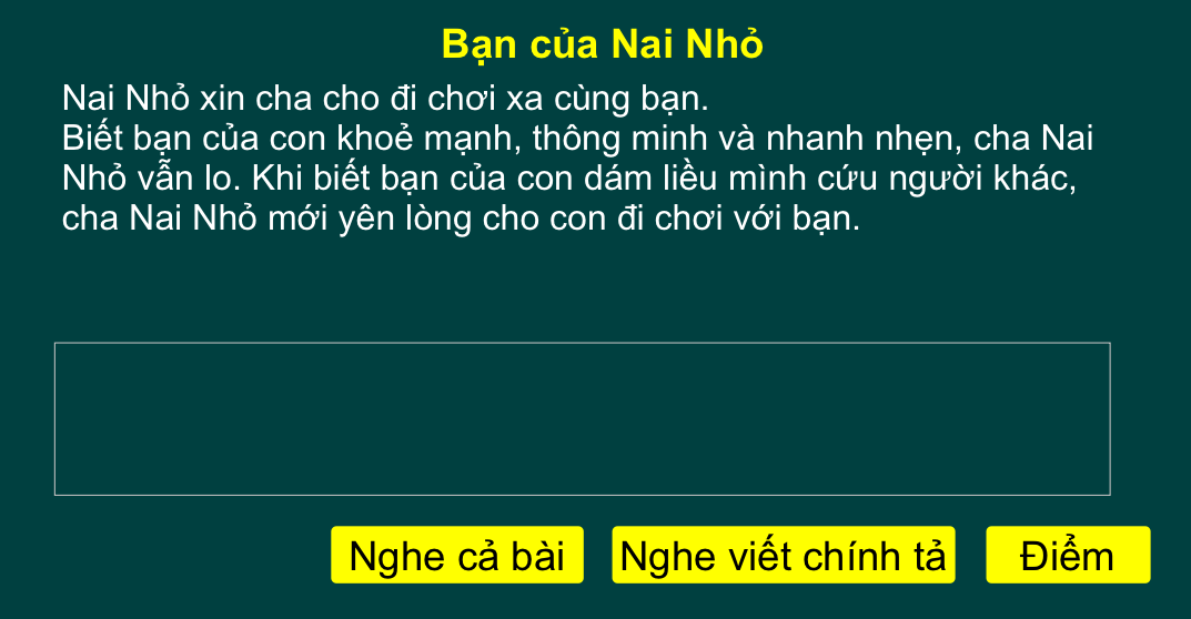 Tuần 3: Bạn của Nai Nhỏ