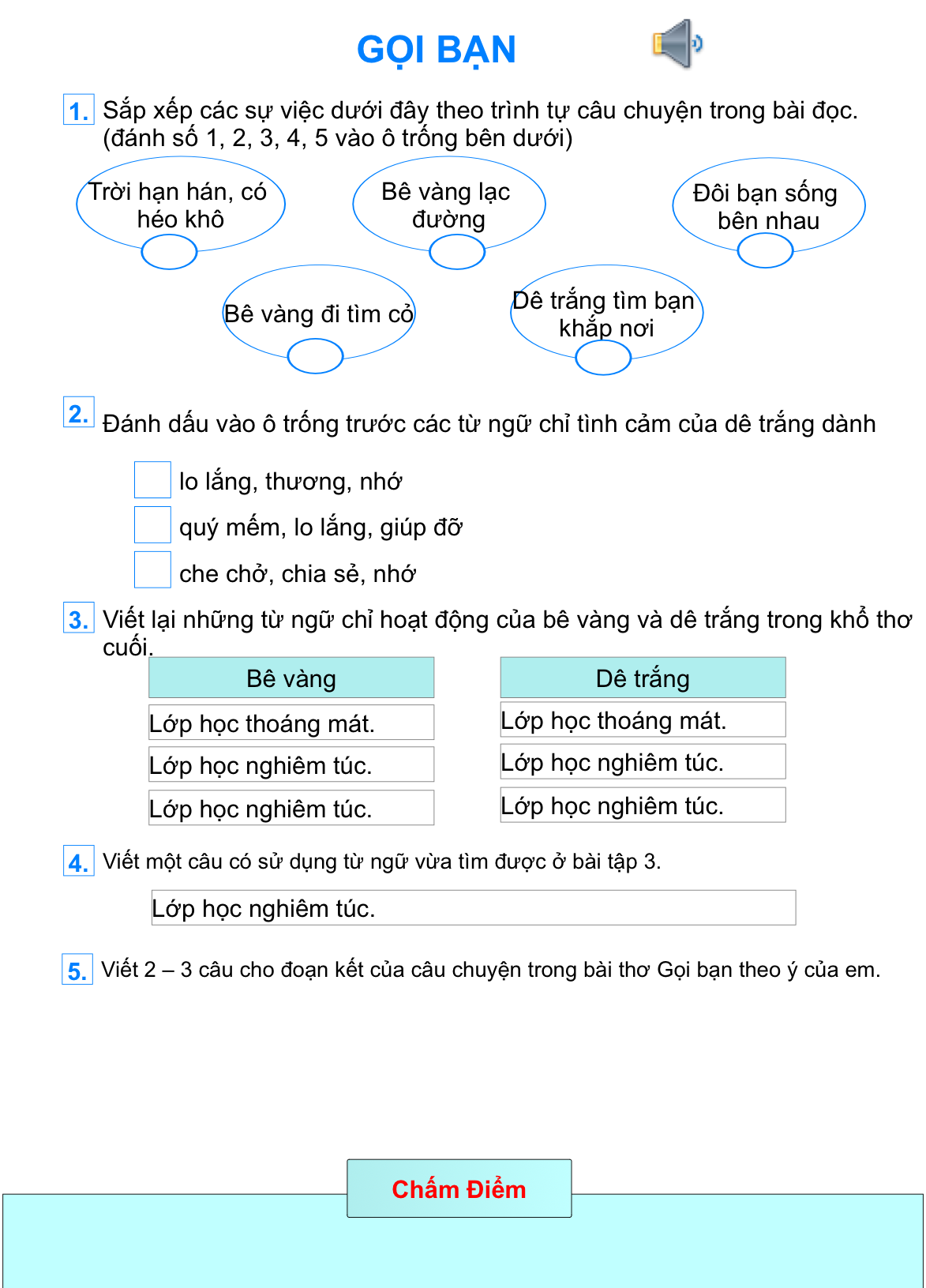 Tuần 3: Gọi bạn