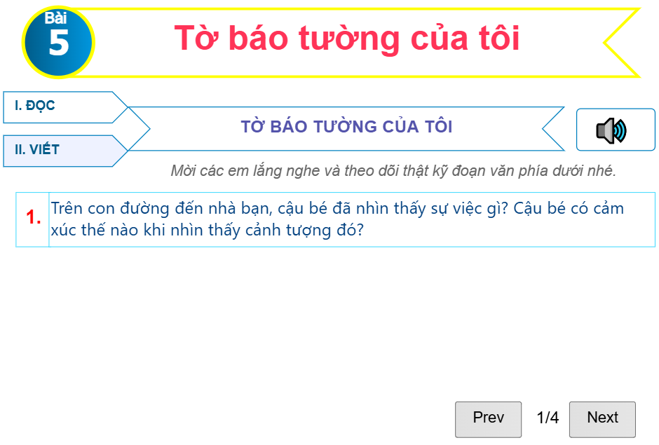 Bài 5: Tờ báo tường của tôi