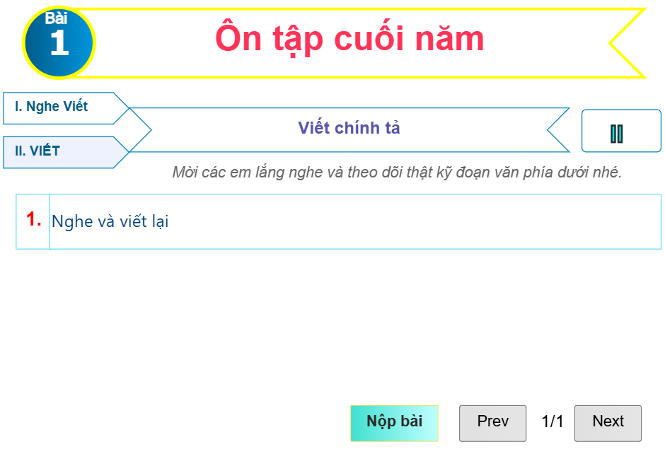 Phần 1: Ôn tập cuối năm