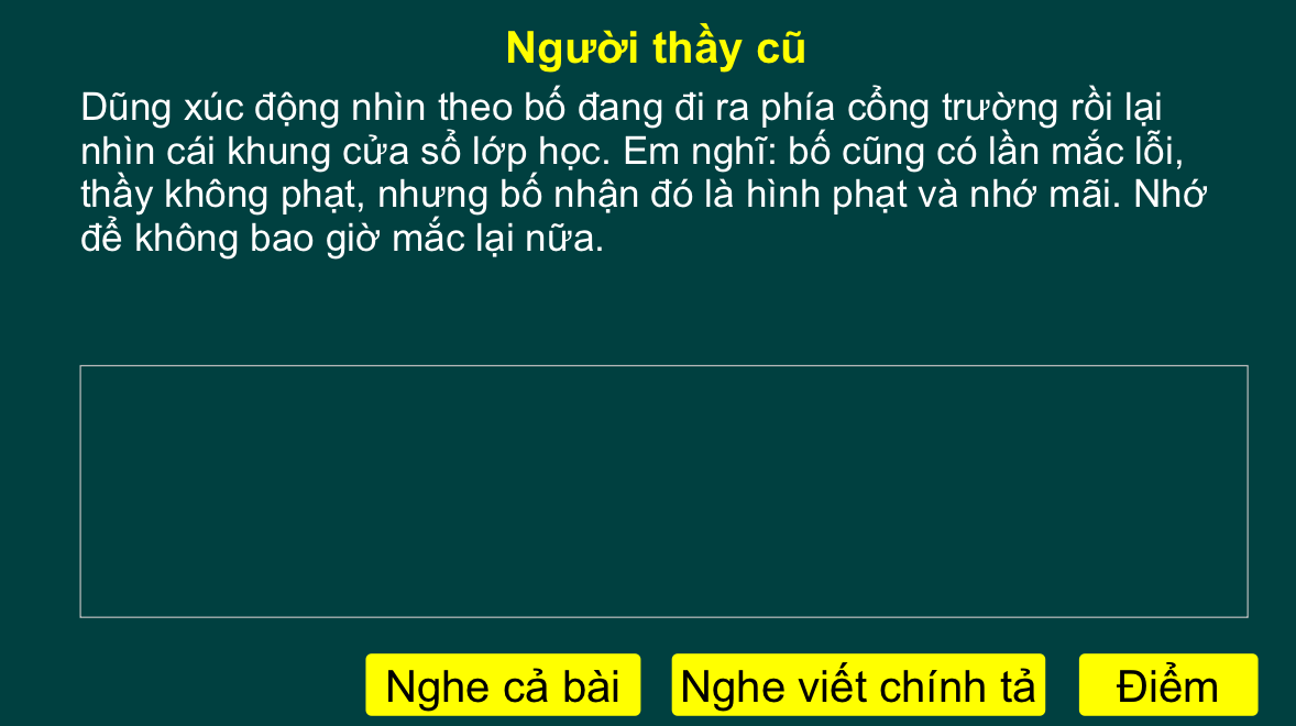 Tuần 7: Người thầy cũ