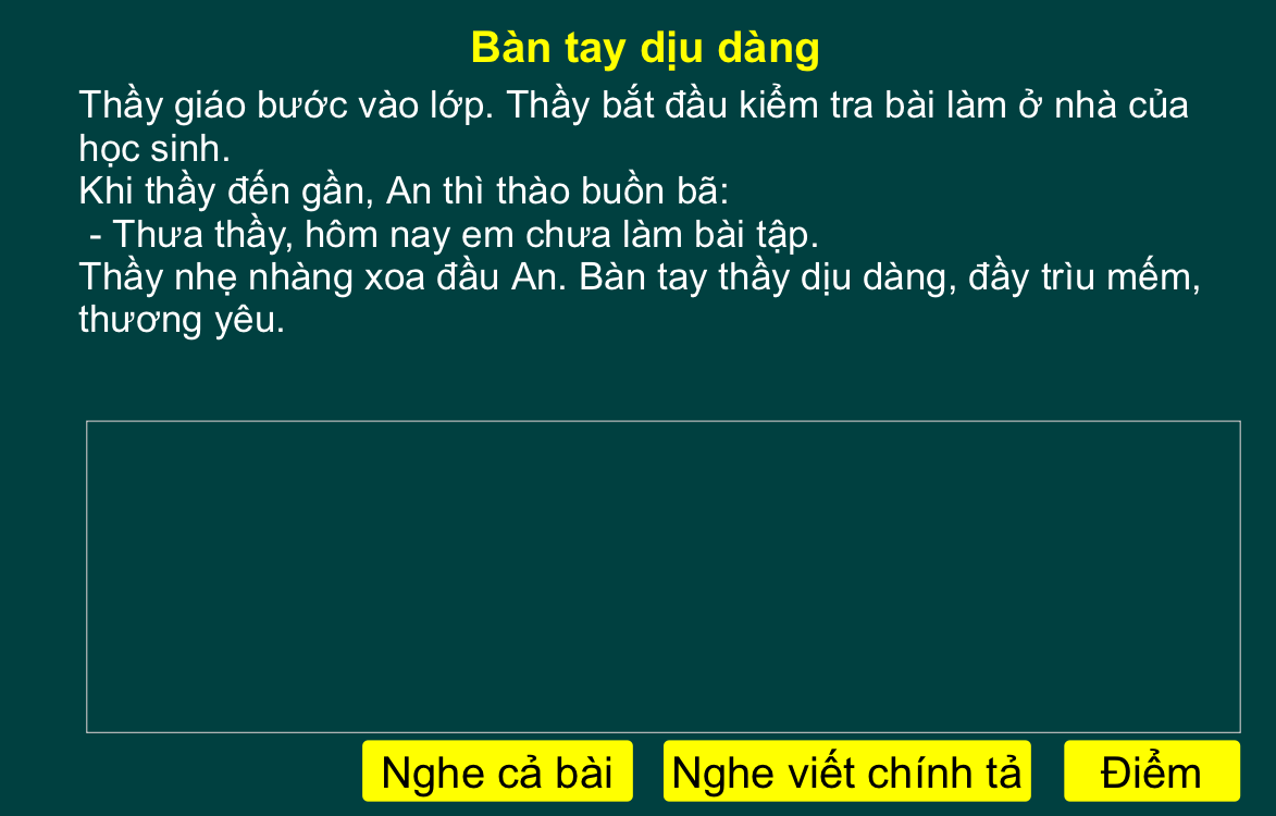 Tuần 8: Bàn tay dịu dàng
