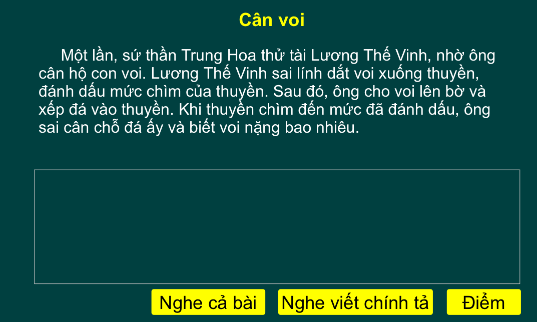 Tuần 9: Cân voi