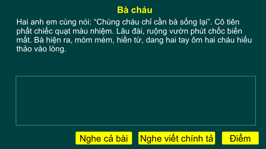 Tuần 11: tập chép Bà cháu