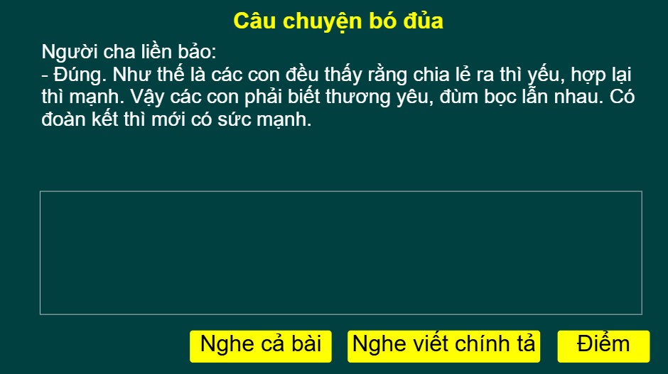 Tuần 14: Câu chuyện bó đủa